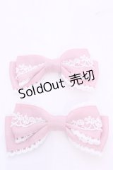 Chalmiere / リボンクリップセット  ピンク O-25-11-28-1023-LO-AC-OW-OS