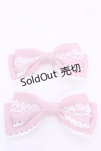 Chalmiere / リボンクリップセット  ピンク O-25-11-28-1023-LO-AC-OW-OS