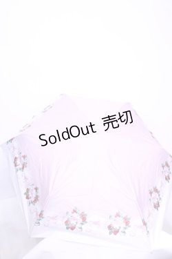 画像2: m petit by misako / 折り畳み傘  ピンク（イチゴ＆レース柄） O-25-11-28-1024-LO-ZA-OW-OS