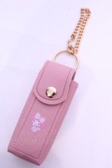 m petit by misako / リップケースチャーム  ピンク O-25-11-28-1028-LO-ZA-OW-OS