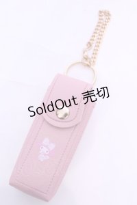 m petit by misako / リップケースチャーム  ピンク O-25-11-28-1028-LO-ZA-OW-OS
