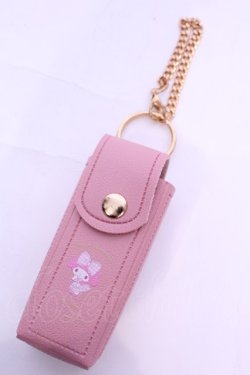 画像1: m petit by misako / リップケースチャーム  ピンク O-25-11-28-1028-LO-ZA-OW-OS