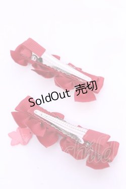 画像2: m petit by misako / サンリオキャラクターズコラボ コギミュン　リボンクリップ  アカ O-25-11-28-1035-LO-AC-OW-OS