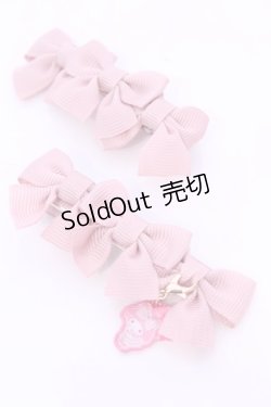 画像1: m petit by misako / サンリオキャラクターズコラボ マイメロディ　リボンクリップ  ピンク O-25-11-28-1036-LO-AC-OW-OS