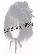 MARBLE / ゴシック調デコレーションバラボンネット（ヘッドドレス）  ブラック O-25-11-28-1039-GO-AC-OW-OS