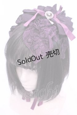 画像1: MARBLE / プリーツフリルヘッドドレス  パープル O-25-11-28-1040-GO-AC-OW-OS