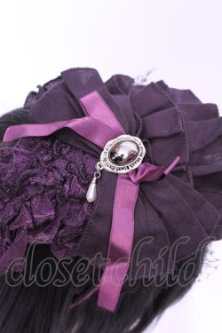 画像2: MARBLE / プリーツフリルヘッドドレス  パープル O-25-11-28-1040-GO-AC-OW-OS