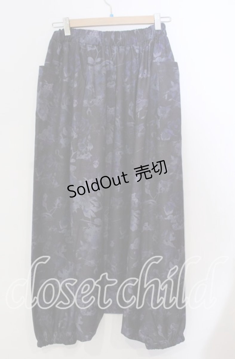 画像2: 【SALE】NieR CLOTHING / DARK ROSE FANTASIA SUPER LOOSE SAROUEL PANTS サルエルパンツ  パープル×ブラック O-25-11-28-001-PU-PA-IG-ZT454 (2)