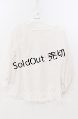 axes femme / シフォン切替トップス M キナリ O-25-11-28-096-AX-TO-OW-OS