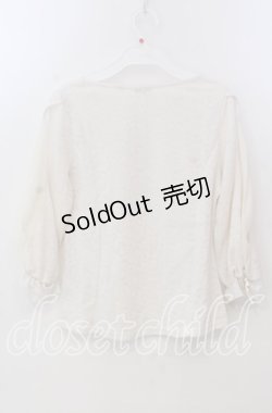 画像2: axes femme / シフォン切替トップス M キナリ O-25-11-28-096-AX-TO-OW-OS