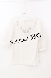 axes femme / ローズガーデンプルオーバー M キナリ O-25-11-28-097-AX-TO-OW-OS