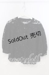 axes femme / 総レースボリューム袖ブラウス M クロ O-25-11-28-098-AX-BL-OW-OS