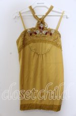 画像1: 【SALE】axes femme / ガーデンホルターキャミソール  イエロー O-25-11-28-018-AX-TO-IG-ZT508 (1)