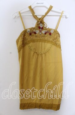 画像1: axes femme / ガーデンホルターキャミソール  イエロー O-25-11-28-018-AX-TO-IG-OS