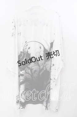 画像2: NieR Clothing /ACK ROSE OVERSIZE CUTSEW 【SILVER LOGO】カットソー  ホワイト×ブラック O-25-11-28-002-PU-TO-IG-OS