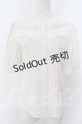 Victorian maiden / コットンレースフリルブラウス  アイボリー O-25-11-28-020-CL-BL-IG-OS