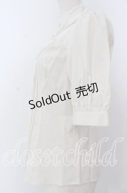 画像2: Victorian maiden / コットンレースフリルブラウス  アイボリー O-25-11-28-020-CL-BL-IG-OS