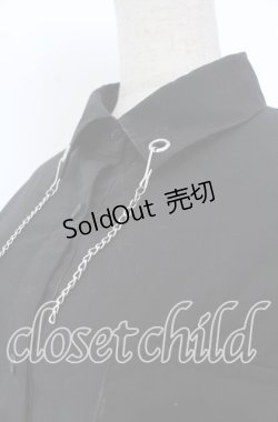 画像2: Jamieエーエヌケー / ベルト付きシャツワンピース  クロ O-25-11-28-022-LO-OP-IG-ZT1130U