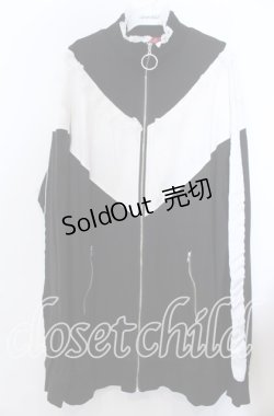 画像1: 【SALE】Jamie エーエヌケー / 配色パーカー  クロ×シロ O-25-11-28-023-LO-TO-IG-ZT479