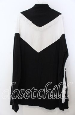 画像2: Jamie エーエヌケー / 配色パーカー  クロ×シロ O-25-11-28-023-LO-TO-IG-ZT479