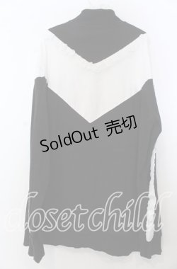 画像2: 【SALE】Jamie エーエヌケー / 配色パーカー  クロ×シロ O-25-11-28-023-LO-TO-IG-ZT479