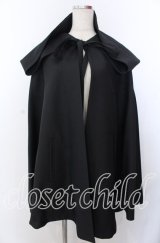 ATELIER BOZ / フードミニマント  ブラック×ボルドー O-25-11-28-024-EL-JA-IG-OS