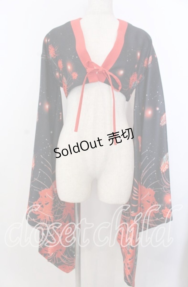 画像1: Royal Princess Alice / 悪鬼彼岸花振袖ジャケット  アカ×クロ O-25-11-28-025-LO-JA-IG-OS (1)