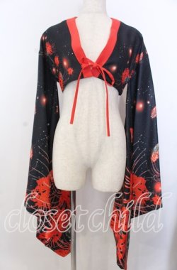 画像1: Royal Princess Alice / 悪鬼彼岸花振袖ジャケット  アカ×クロ O-25-11-28-025-LO-JA-IG-OS