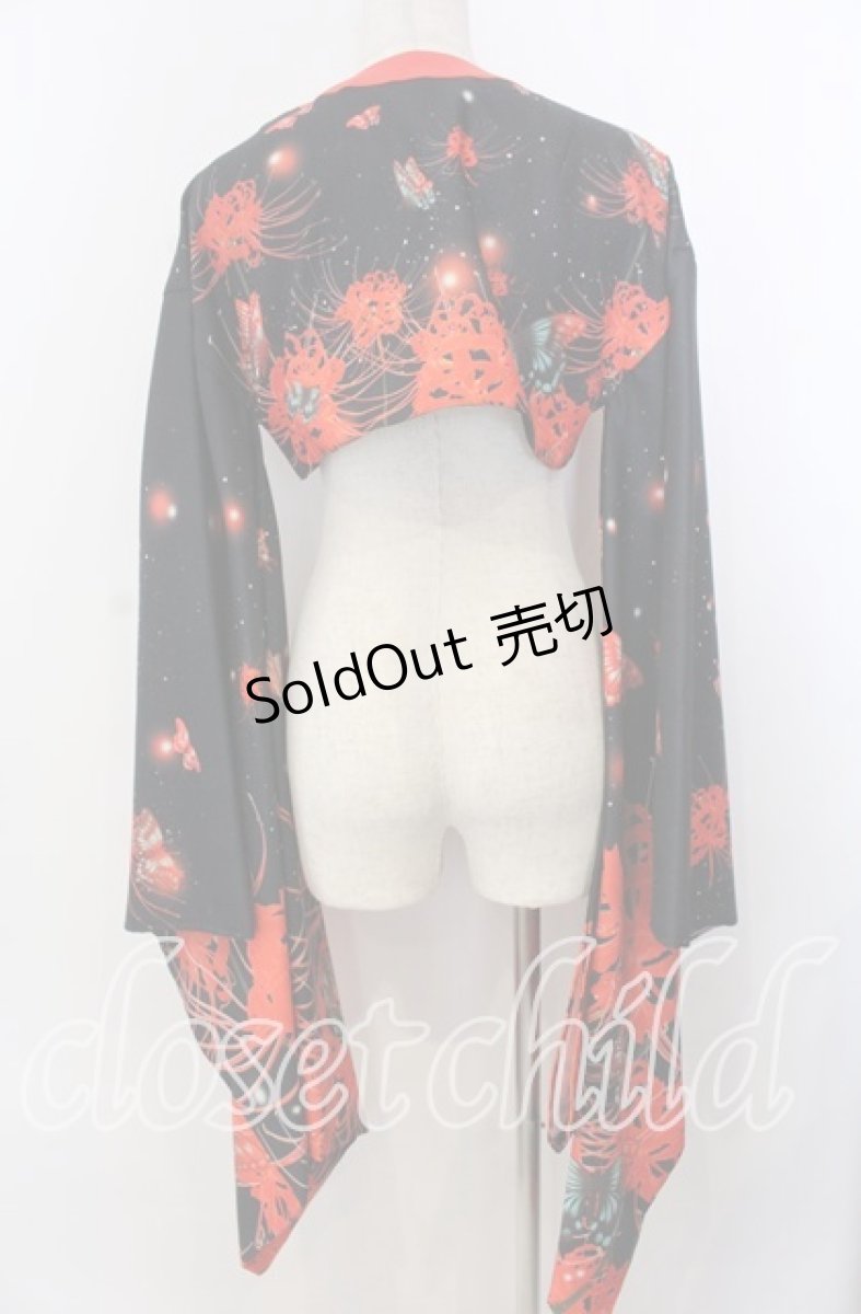 画像3: Royal Princess Alice / 悪鬼彼岸花振袖ジャケット  アカ×クロ O-25-11-28-025-LO-JA-IG-OS (3)
