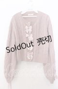 Liliy Merry / ニットカーディガン  ピンク O-25-11-28-027-LO-TO-IG-ZT502