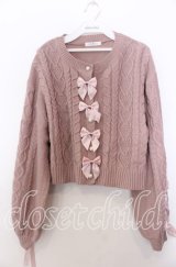 Liliy Merry / ニットカーディガン  ピンク O-25-11-28-027-LO-TO-IG-ZT502