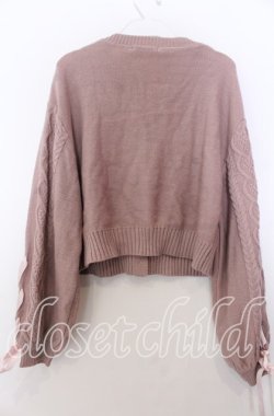 画像2: Liliy Merry / ニットカーディガン  ピンク O-25-11-28-027-LO-TO-IG-ZT502