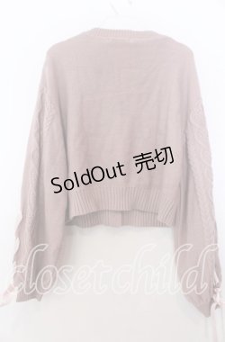 画像2: Liliy Merry / ニットカーディガン  ピンク O-25-11-28-027-LO-TO-IG-ZT502