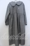 画像1: 【SALE】merry jenny / チェックbear刺繍ワンピース F グレー O-25-11-28-029-LO-OP-YM-ZT478 (1)