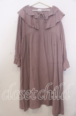 画像1: merry jenny / ガーゼフリルカラーワンピース F ピンク O-25-11-28-030-LO-OP-YM-ZT502