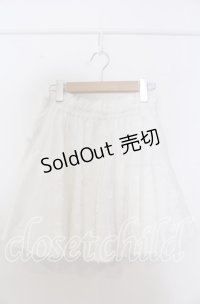 merry jenny / flowerバルーンミニスカート F ホワイト O-25-11-28-031-LO-SK-YM-ZT477