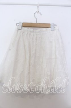 画像2: merry jenny / flowerバルーンミニスカート F ホワイト O-25-11-28-031-LO-SK-YM-ZT477