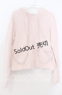 画像1: MILK / ハートフリルパーカー  ピンク O-25-11-28-033-ML-TO-YM-OS