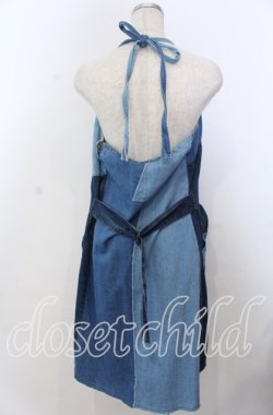 画像2: HYSTERIC GLAMOUR / パッチワークデニムシャツワンピース M インディゴ O-25-11-28-035-PU-OP-YM-ZT478