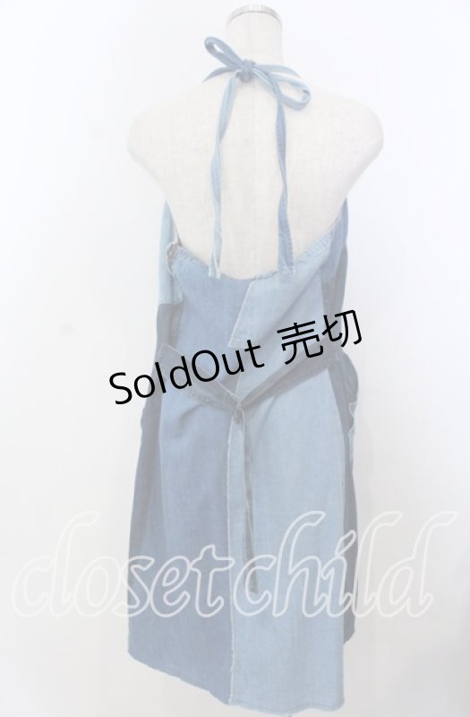 画像2: 【SALE】HYSTERIC GLAMOUR / パッチワークデニムシャツワンピース M インディゴ O-25-11-28-035-PU-OP-YM-ZT478 (2)