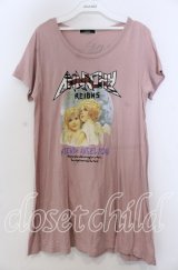 jouetie / 天使プリントカットワンピース  ピンク O-25-11-28-037-EL-TO-IG-ZT476