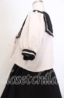 画像2: Amavel / カラフルセットアップ風セーラーワンピース  クロ×ピンク O-25-11-28-042-CA-OP-OW-OS