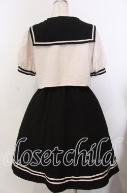 画像3: Amavel / カラフルセットアップ風セーラーワンピース  クロ×ピンク O-25-11-28-042-CA-OP-OW-OS