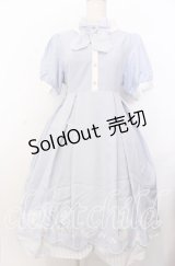 Amavel / Diner Girlワンピース F サックス O-25-11-28-044-CA-OP-OW-OS