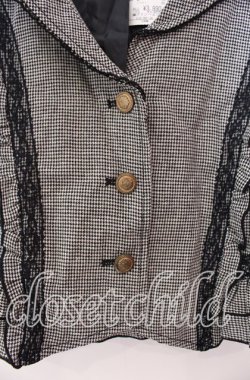 画像2: axes femme / レースフード付ベスト  クロ×グレー O-25-11-29-033-AX-TO-IG-OS