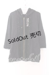 axes femme / レース配色パーカー Ｍ クロ O-25-11-29-036-AX-TO-IG-OS