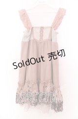 axes femme / 薔薇刺繍チュニック Ｍ ピンク O-25-11-29-038-AX-TO-IG-OS