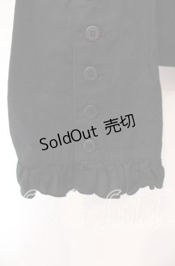 画像3: PEACE NOW / ストライプフリルブラウス Ｍ ブラック O-25-11-29-004-PU-BL-IG-OS