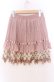 画像3: axes femme / フラワー編み切り替えスカート  ピンクベージュ O-25-11-29-039-AX-SK-IG-OS (3)