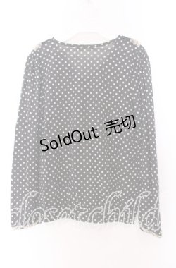 画像3: axes femme / リボンレースドットカットソー  クロ×ベージュ O-25-11-29-041-AX-TO-IG-OS